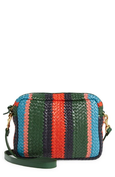 Clare V Midi Sac Snakeskin Embossed Leather Bag