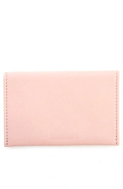 Royce New York Personalized Envelope Card Holder In Light Pink - Gold Foil