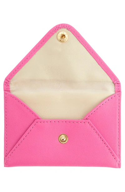 Shop Royce New York Personalized Envelope Card Holder In Pink - Gold Foil
