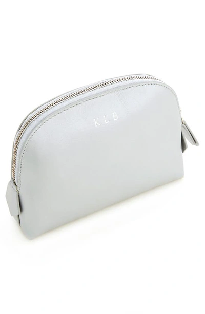Royce New York Personalized Cosmetic Bag In Silver - Silver Foil