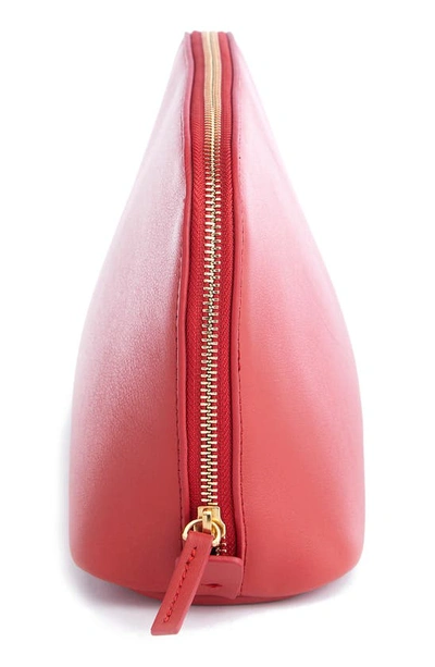 Royce New York Personalized Cosmetic Bag In Red - Gold Foil