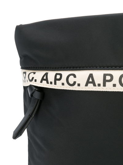 Shop Apc A.p.c. Men's Black Polyamide Messenger Bag