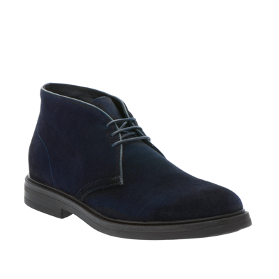 Shop A.testoni Blue Calfskin Men's Boot