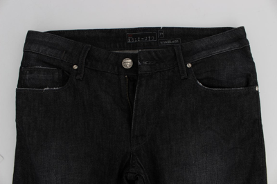 Shop Acht Black Cotton Stretch Slim Fit Men's Jeans