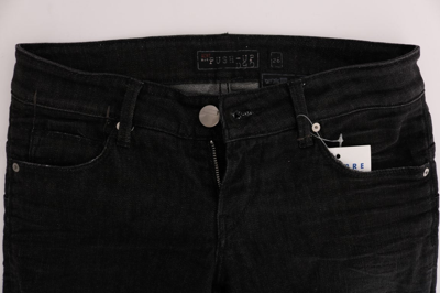 Shop Acht Black Denim Cotton Bottoms Slim Fit Women's Jeans