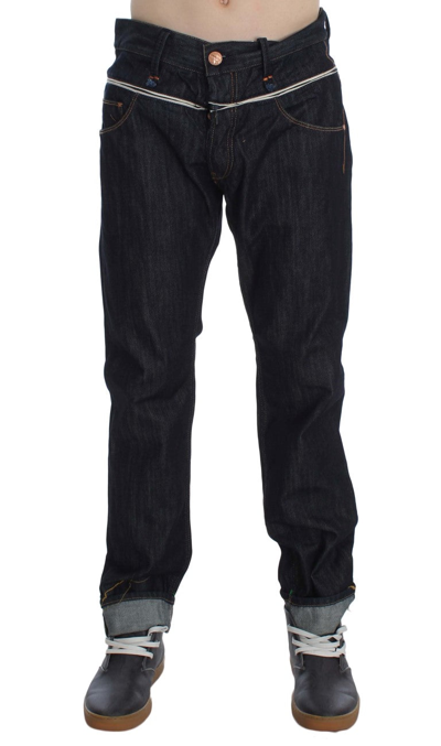 Shop Acht Blue Cotton Regular Straight Fit Men's Jeans
