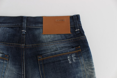 Shop Acht Blue Wash Cotton Denim Regular Fit Men's Jeans