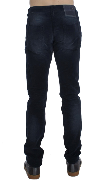 Shop Acht Blue Wash Cotton Stretch Slim Fit Men's Jeans