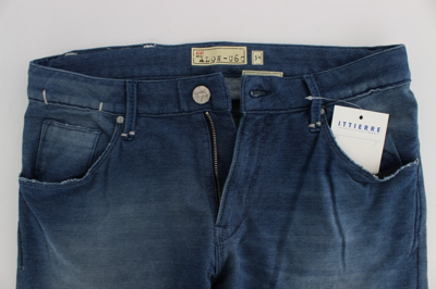 Shop Acht Blue Wash Denim Cotton Stretch Slim Fit Men's Jeans
