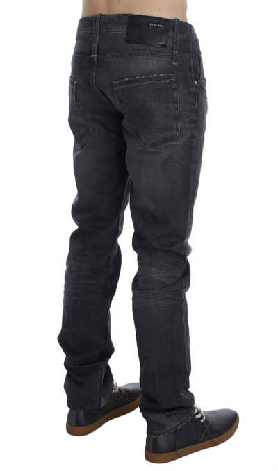 Shop Acht Gray Cotton Regular Low Fit Men's Jeans