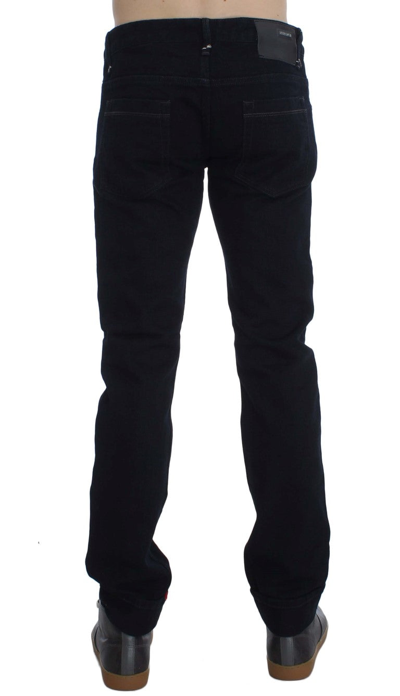 Shop Acht Dark Blue Corduroy Slim Skinny Fit Men's Jeans