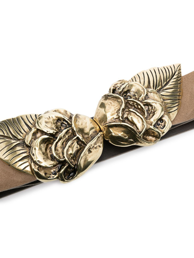 Shop Alberta Ferretti Women's Brown Leather Belt