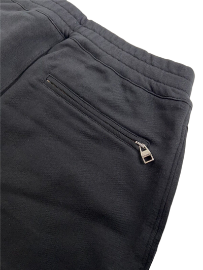 Alexander Mcqueen Men's Black Cotton Short W/green Dragon Patch 612763 1000 In Black