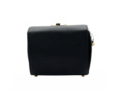 Alexander Mcqueen Women's Black Leather Box 19 With Gold Hardware Crossbody Bag In Black