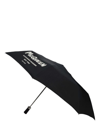 Shop Alexander Mcqueen Women's Black Other Materials Umbrella