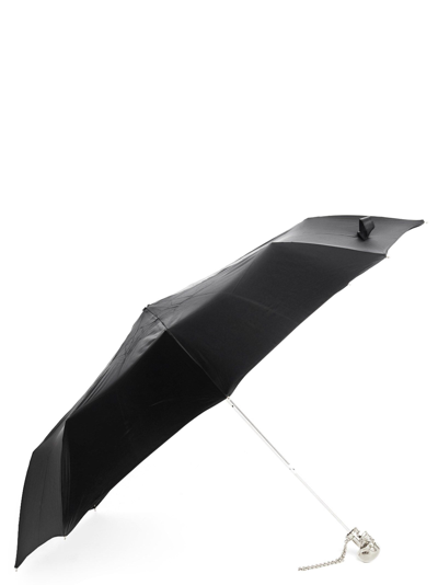 Shop Alexander Mcqueen Women's Black Polyamide Umbrella