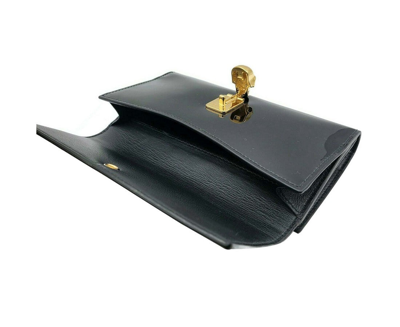 Alexander Mcqueen Women's Black Patent Leather Continental Wallet In Black