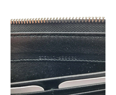 Alexander Mcqueen Women's Dark Navy Patent Leather Zip Around Wallet In Dark Navy