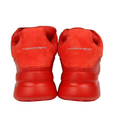 Shop Alexander Mcqueen Women's Red Leather / Suede Sneaker