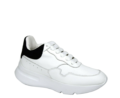 Alexander Mcqueen White Leather Suede Sneaker In White