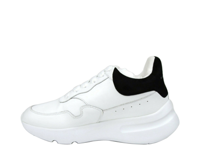 Alexander Mcqueen White Leather Suede Sneaker In White