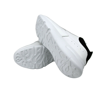 Alexander Mcqueen White Leather Suede Sneaker In White