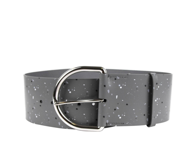 Balenciaga Women's Dark Grey Linoleum Wide Belt (80 / 32) In Dark Grey