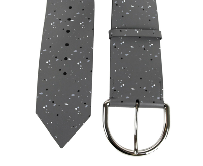 Balenciaga Women's Dark Grey Linoleum Wide Belt (80 / 32) In Dark Grey