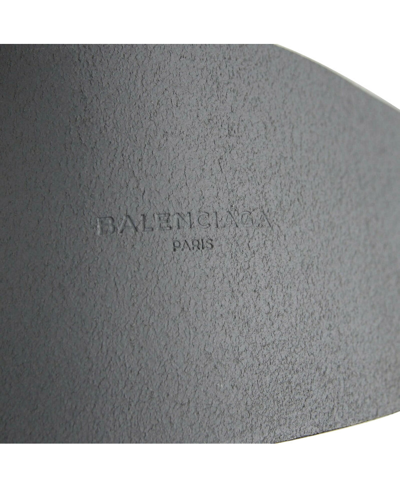 Balenciaga Women's Dark Grey Linoleum Wide Belt (80 / 32) In Dark Grey