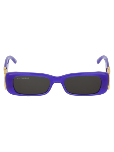 Shop Balenciaga Women's Purple Acetate Sunglasses