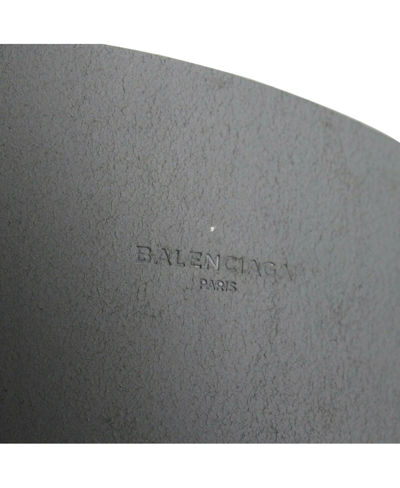 Balenciaga Women's Grey Linoleum Wide Belt Gold Hardware (80 / 32) In Grey