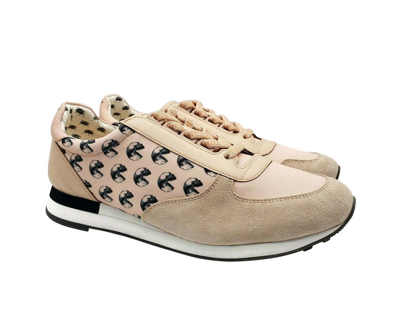 Bally Men's Pink Gavino Consumers Nylon / Leather / Suede Lace Up Sneaker (10 Eu / 11d Us) In Pink