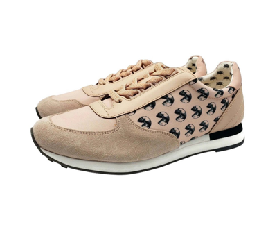 Bally Men's Pink Gavino Consumers Nylon / Leather / Suede Lace Up Sneaker (10 Eu / 11d Us) In Pink