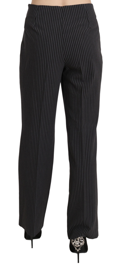 Shop Bencivenga Black Striped Cotton Sretch Dress Trousers Women's Pants