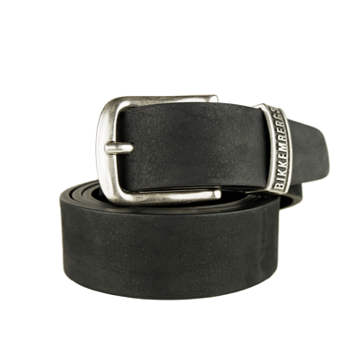 Shop Bikkembergs Black Calfskin Men's Belt