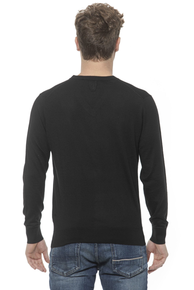 Shop Billionaire Italian Couture Black Cashmere Men's Sweater