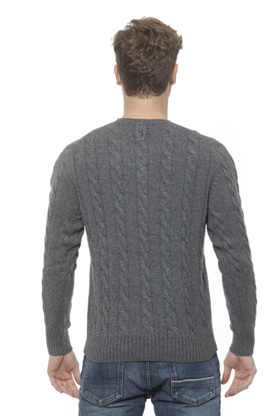 Shop Billionaire Italian Couture Gray Cashmere Men's Sweater