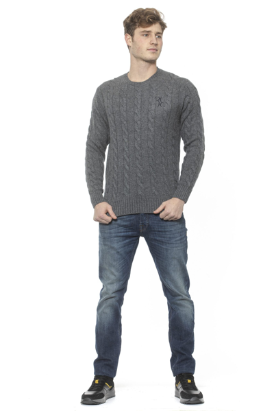 Shop Billionaire Italian Couture Gray Cashmere Men's Sweater