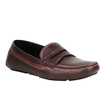 Shop Bottega Veneta Men's Worn Burgundy Leather Loafer Shoes 427368 2240 (41 Eu / 8 Us)