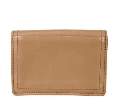 Shop Bottega Veneta Women's Coin Purse Peach Leather Card Holder Wallet 310531 6702