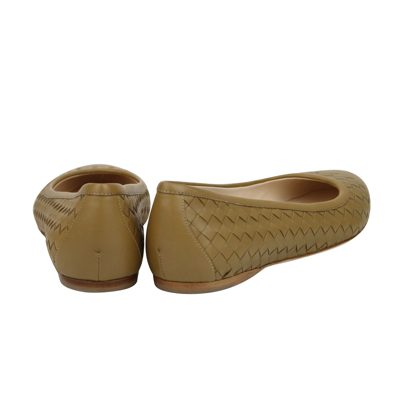 Bottega Veneta Womens Intrecciato Brown Leather Flat Slippers 370132 In Brown