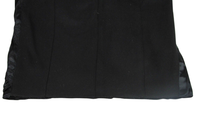 Bottega Veneta Women's Silk Pattern Black Wool Polyamide Dress Ruffle Detail In Black