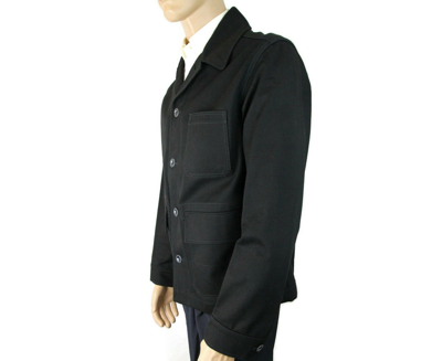 Burberry Men's Black Canvas Mohawk Face Paint Jacket In Black