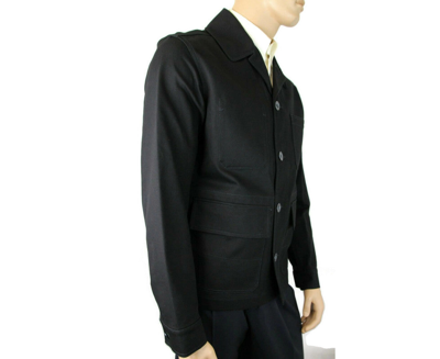 Burberry Men's Black Canvas Mohawk Face Paint Jacket In Black