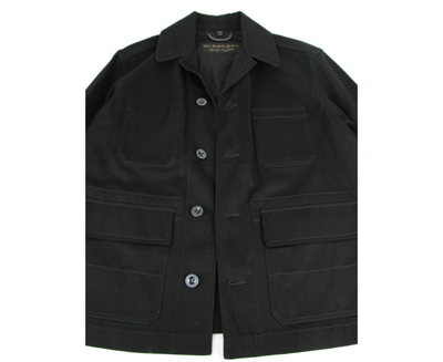 Burberry Men's Black Canvas Mohawk Face Paint Jacket In Black