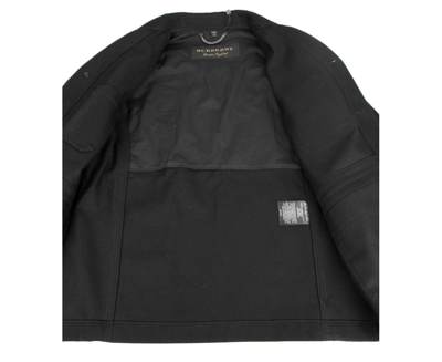 Burberry Men's Black Canvas Mohawk Face Paint Jacket In Black