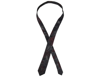 Shop Burberry Men's Dark Navy & Burgundy Silk Tie In Dark Navy / Burgundy