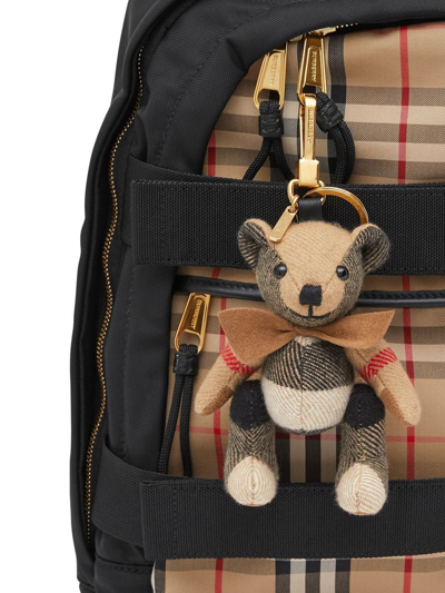 Burberry - Thomas Vintage check teddy-bear key holder Beige - The Corner