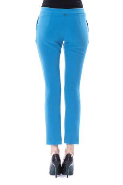 Shop Byblos Light Blue Polyester Jeans &amp; Women's Pant