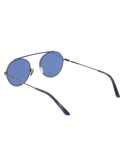 Shop Calvin Klein Men's Silver Metal Sunglasses